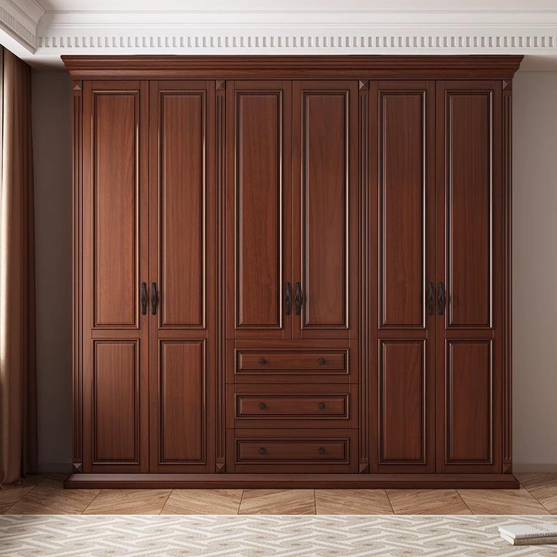 福州宁德连江长乐全屋复古美式衣柜现代简约实木卧室衣帽间大衣橱