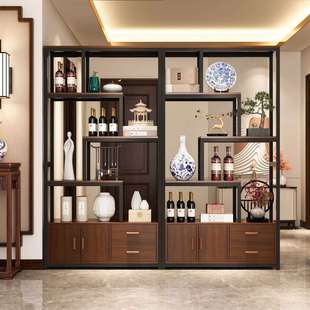 现代简约花架铁艺博古架展示架立式落地式书架置物架办公室隔断