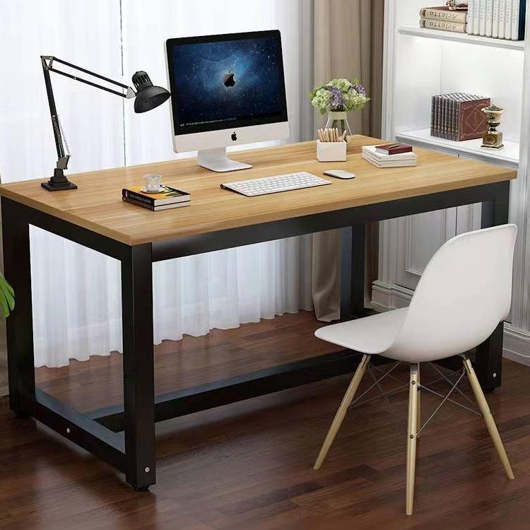 加固钢木电脑桌台式桌加长双人简约现代家用经济电竞卧室办公书桌
