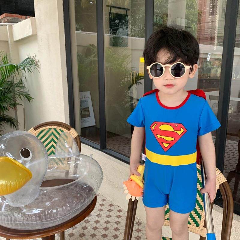 超人服装儿童3到6岁六一套装走秀泳衣时髦帅气