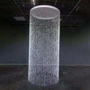 婚礼堂圆环流苏吊顶飞蝶珠线帘慕雪圆环挂件婚庆舞台路引装饰道具