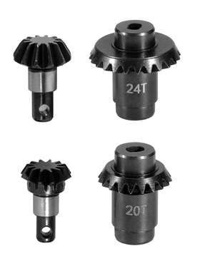 1/24RC履带FMSFCX24FCX18升级钢齿轮12/24T12T/20T桥齿轮套件