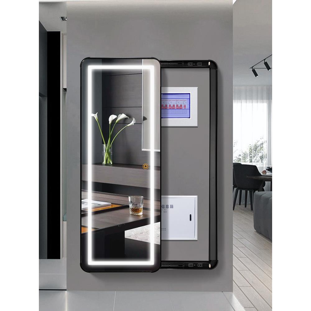 遮挡电表箱穿衣镜遮丑可遮挡箱玄关现代隐藏壁挂推拉试衣镜穿衣镜