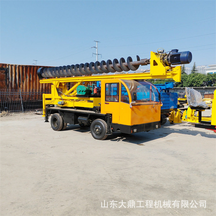 大口径螺旋打桩机 建筑地基打孔机厂家 农村民房基础麻花钻机