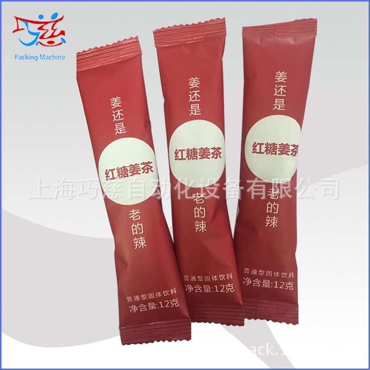 红糖姜茶颗粒包装机长条背封芪板青颗粒包装机全自动小型包装机