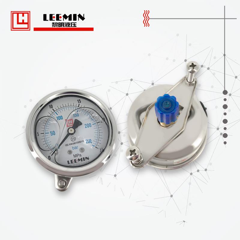 黎明耐震压力表63表盘100表盘YN63I IV III2.5 4 6 10 25 4060MPA