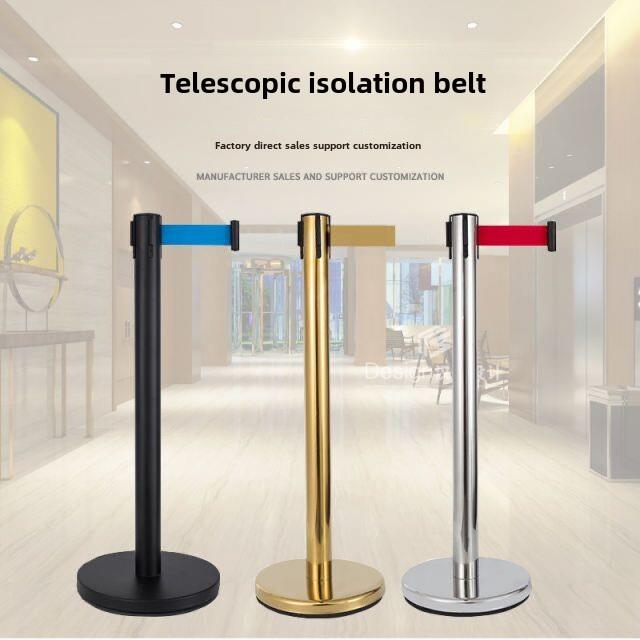 不锈钢栏杆座一米线围栏伸缩银行护栏杆3米隔离带排队护栏礼宾柱