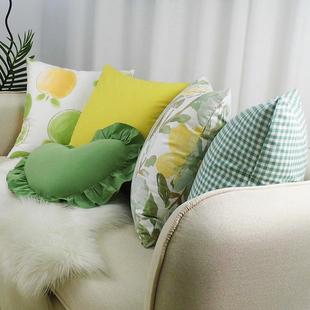 。纯棉抱枕套不含芯靠垫套沙发靠枕套60x60方枕套靠背套50x50