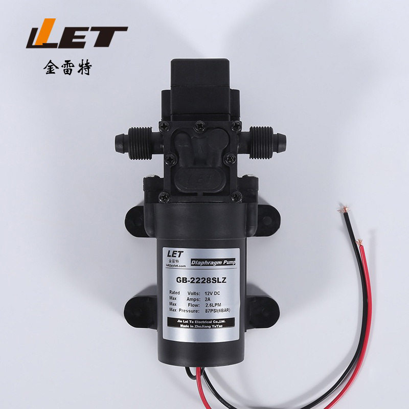 GB-2228SLZ电动隔膜泵12v24v36v 高压洗车水泵 洗车泵