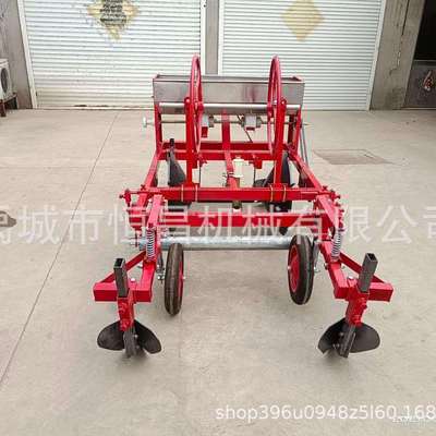 恒昌单行双行施肥起垄小四轮配套起垄施肥覆膜一体机土豆地蛋起