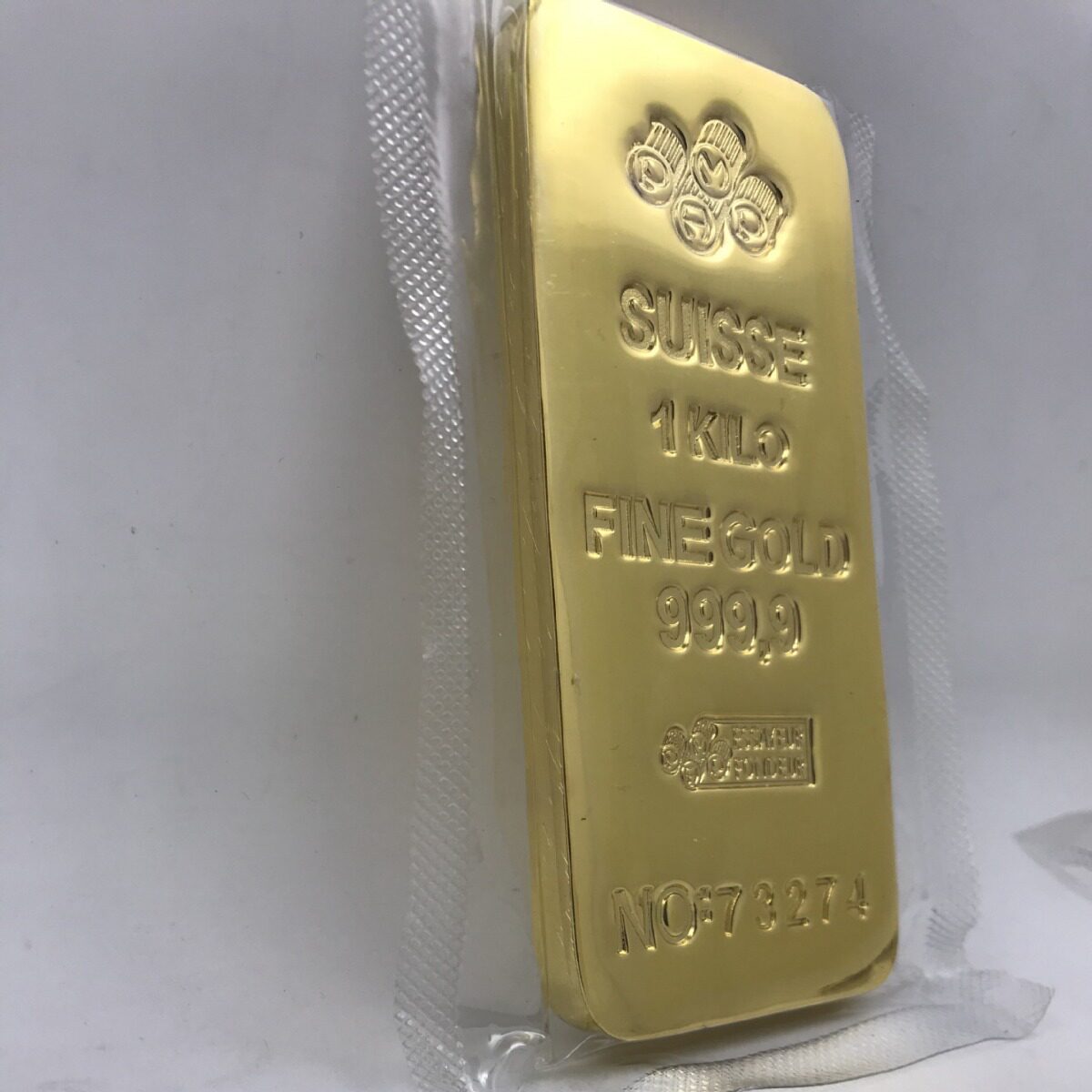 仿真铜镀金金砖模型1000g摆件