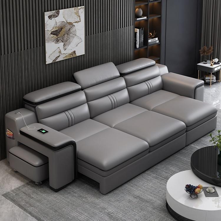 沙发床客厅2025新款小户型多功能伸缩折叠直排智能电动沙发