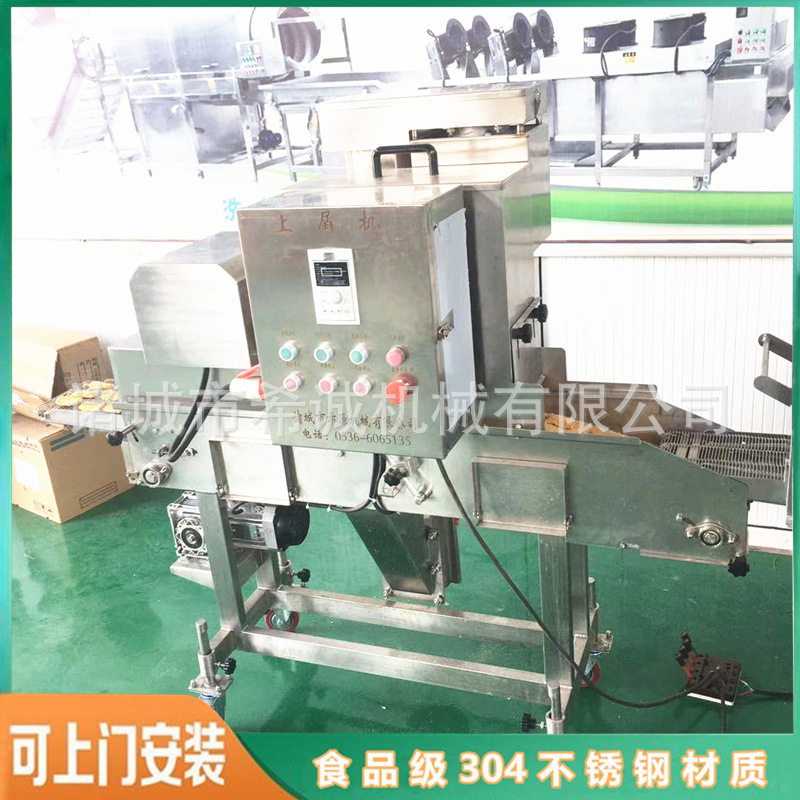 雪花排条上雪花片机设备 鱼饼上糠机全自动鱼排上浆裹糠机厂家