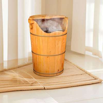 家用香杉木泡腿木桶泡脚桶恒温加热木桶熏蒸足浴桶足疗养生足浴盆