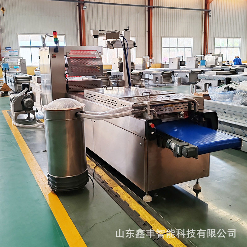 烤鸭扒鸡连续拉伸膜真空包装机白条鸡鸭全自动真空包装设备