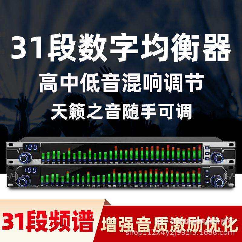 直销专业31段数字均衡器专业降噪声门舞台演出音频处理频谱