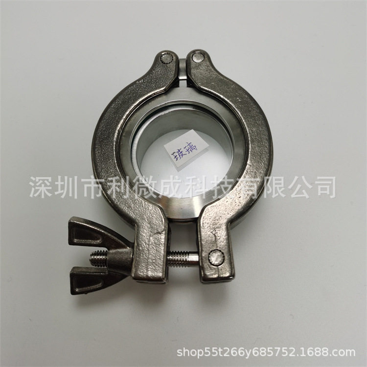 KF/NW真空法兰CVD/PVD观察窗KF10-16-25-40-50石英玻璃视窗视镜