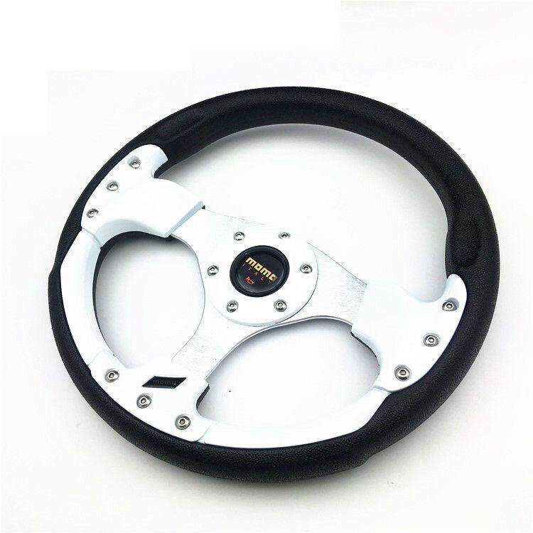 仿赛车方向盘13寸方向盘小车改装个性14寸方向盘通用桃木方向盘