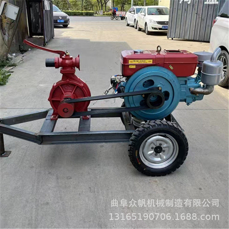 柴油机280抽水泵农用灌溉高扬程高压3寸大流量自吸抽水机