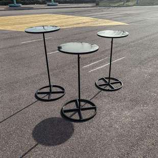 新款甜品台户外婚礼布置简约风升降圆形铁艺小摆件迎宾区装饰