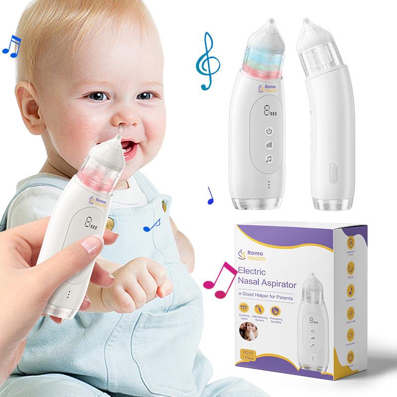 工厂电动吸鼻器IPX6防水婴儿自清洗鼻涕清洁器负压防逆流DQ25