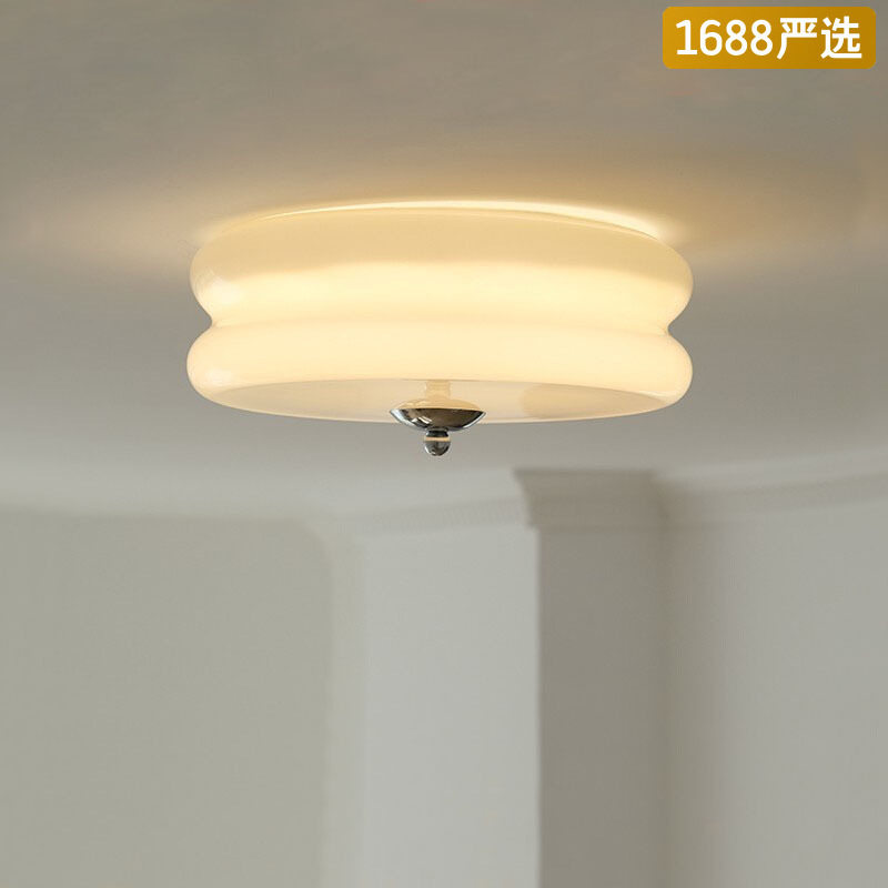 【严选】全光谱吸顶灯中古法式奶油美式卧室过道玄关氛围简约灯具
