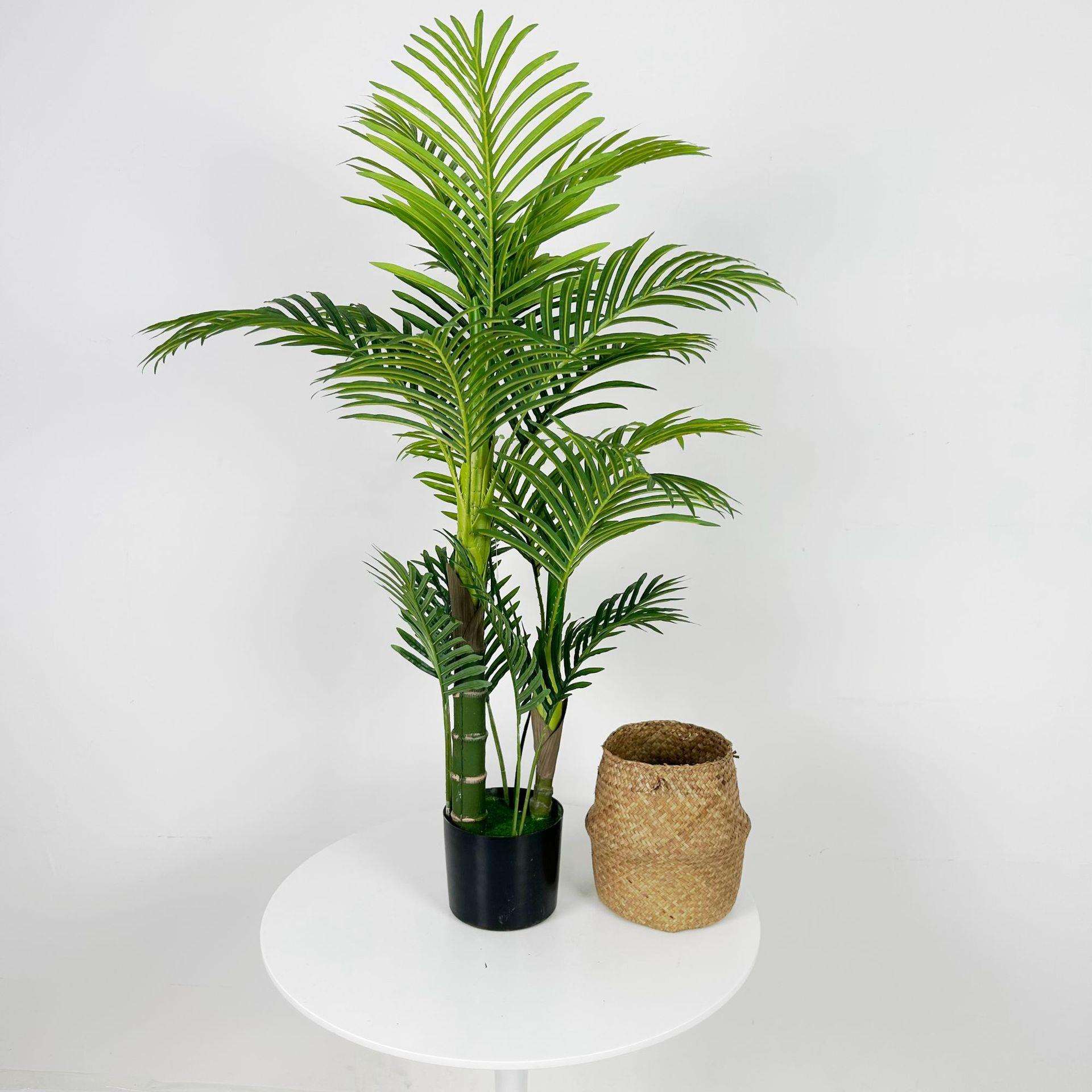 仿真绿植盆栽散尾葵植物造景塑料仿真树室内落地摆件带盆