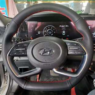 23款现代索纳塔10代伊兰特7名图L途胜库斯途沐飒专用手缝方向盘套