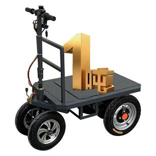 电动平板车倒骑驴搬运车折叠拉沙子水泥瓷砖上料运料车拉货手推车