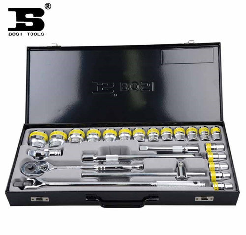 波斯精品型25件12.5mm系列公制双色套筒汽修工具组套BS511125