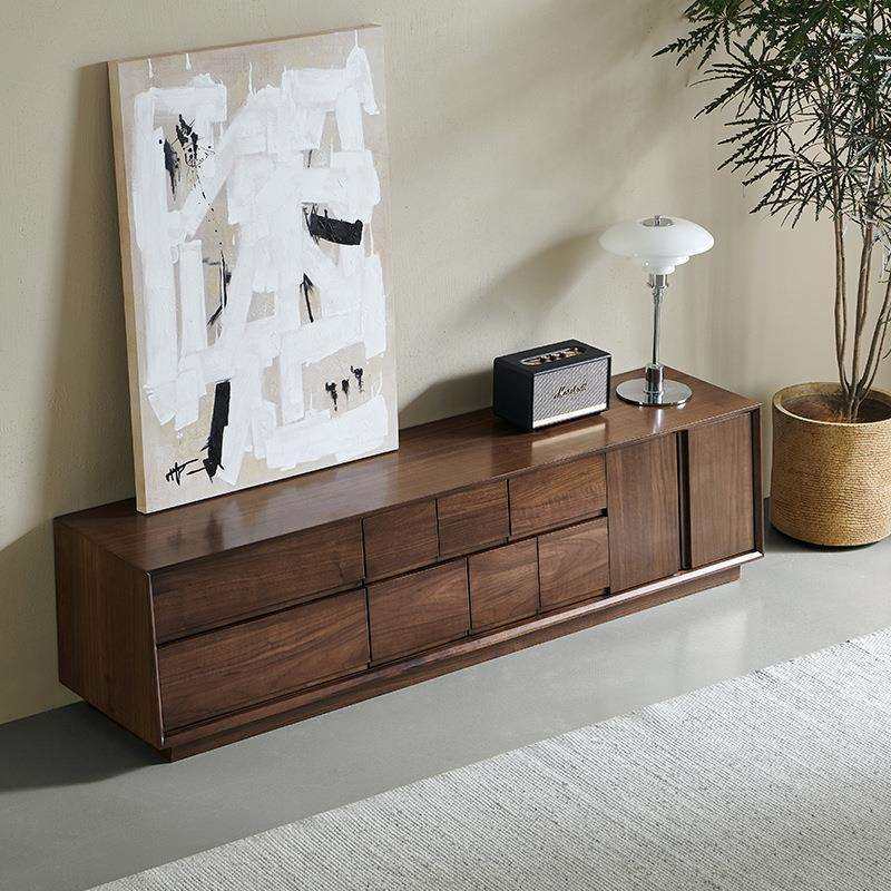 北欧全实木电视柜组合小户型客厅落地柜简约现代黑胡桃木视听柜,纺织面料/辅料/配套,纺织机械配件,淘宝优惠券,粉丝福利购,淘宝优惠卷