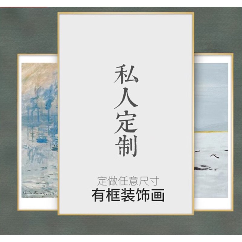 工厂私人定制长方形尺o寸自己发图来定制装饰画客厅卧室背景墙挂图片