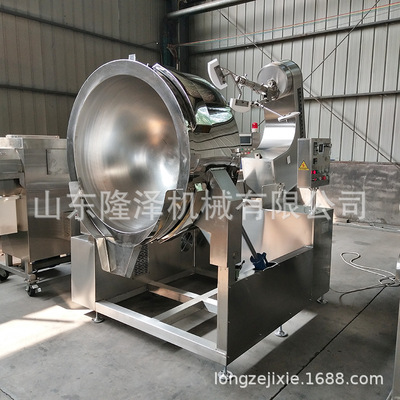 免洗菜快手菜炒制设备 净菜加工炒制设备 鲜切菜行星搅拌炒锅