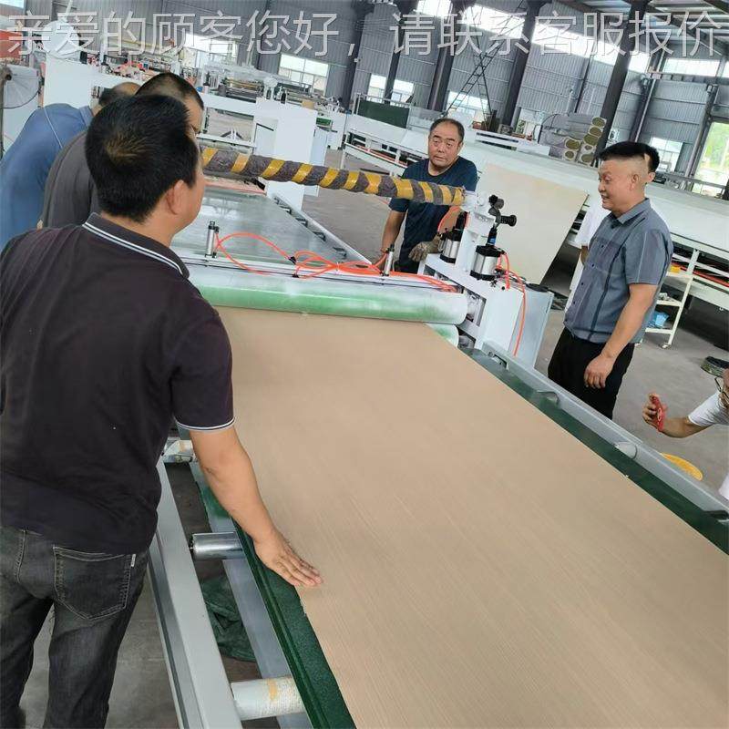 SPC石塑板氰膜机 铝蜂窝板三聚机胺防火平贴机皮复合 pur热熔胶平