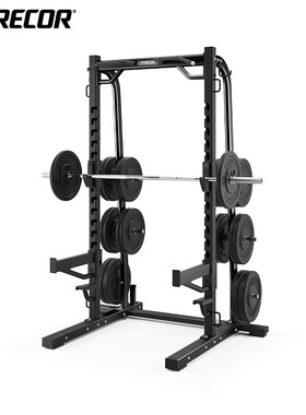 美国precor必确DBR611商用前开放式深蹲架半框架综合力量训练器械