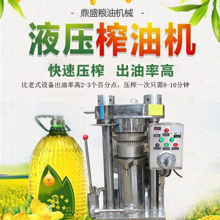 鼎盛液压榨油机Y180 型新型液压机榨菜籽大型核桃花椒籽榨油机