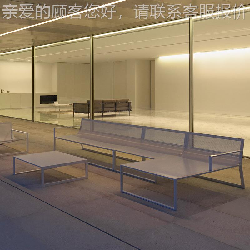 外户沙发花庭园阳光房铝合金茶几样组板房合家sf666具院民宿藤椅