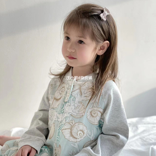 婴幼儿防踢被 宝宝空调房睡衣 2023春季 儿童四层竹棉纱布分腿睡袋