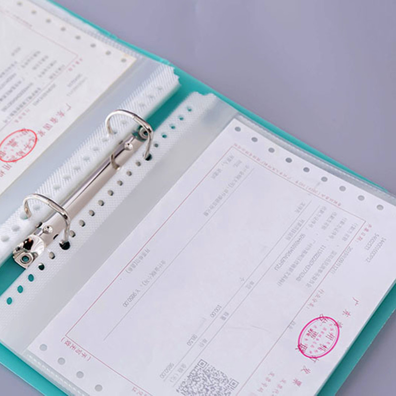 透明A5打孔文件夹2孔装订夹两孔夹25K活页资料插页夹生字卡夹学生