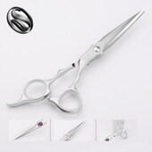 尚逸专业发廊大马士革钢理发剪刀美发剪头发工具理发店专用平剪刀