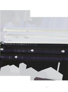 黑色缎带5x300mm 宽3.5长扎带理线广告用绑带塑料自锁式尼龙扎带