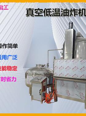 茶树菇油HR-1200真空低温油设炸机备彩椒青椒低温炸加工桃子山药