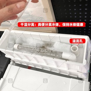 嘿匣子透明周转箱滴流过滤龟缸周转箱养龟可视整理箱diy发色盒