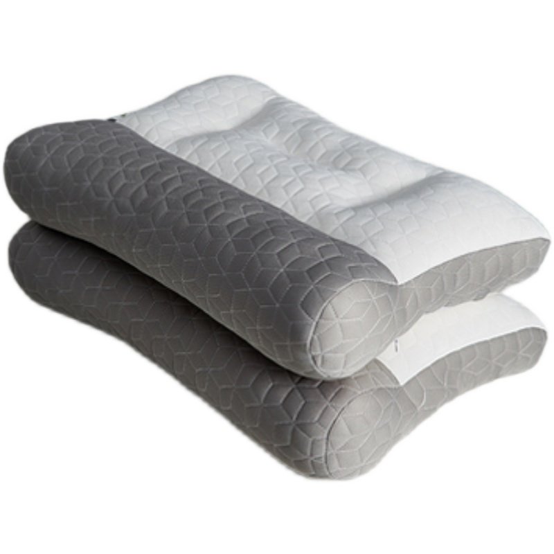 星级酒店修复颈椎专用乳胶枕头护颈椎助睡眠反弓牵引枕芯家用一对