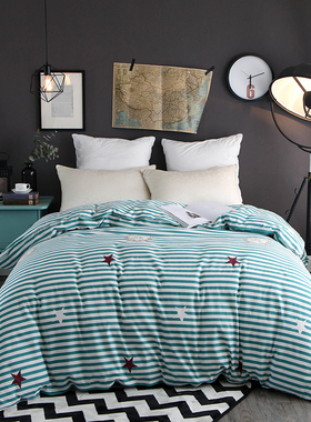 纯棉磨毛被套秋冬加厚单双人保暖全棉大红色单件加大被罩200230