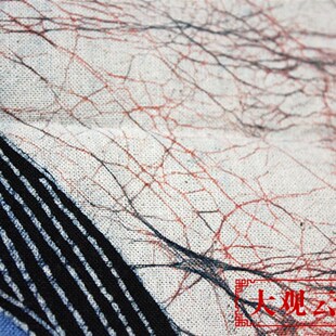 棉布壁挂蜡染画舂米歌特色手工布画民族餐厅酒吧装饰佤族风格挂画