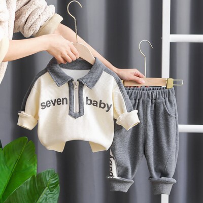 宝宝春装男1周岁半9一6六8八5十11五7个月春秋季婴儿衣服分体套装