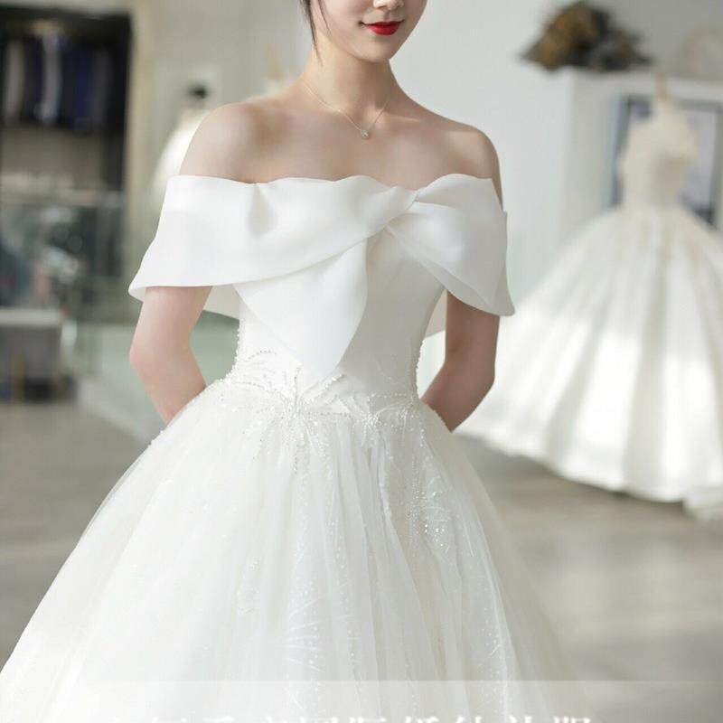 高货速发法式主婚纱2023新款气质公主超仙显瘦高级感宫廷风高端一