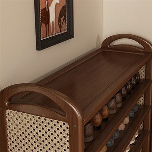 鞋架子家用门口多层中古鞋柜轻奢高级感入户门玄关室内好看收纳架