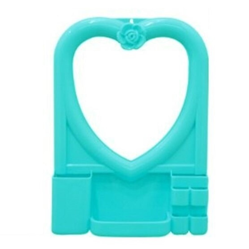 梳妆镜壁挂挂墙式 卧室挂镜桃心长方形梳妆台女简约洗漱台玻璃镜